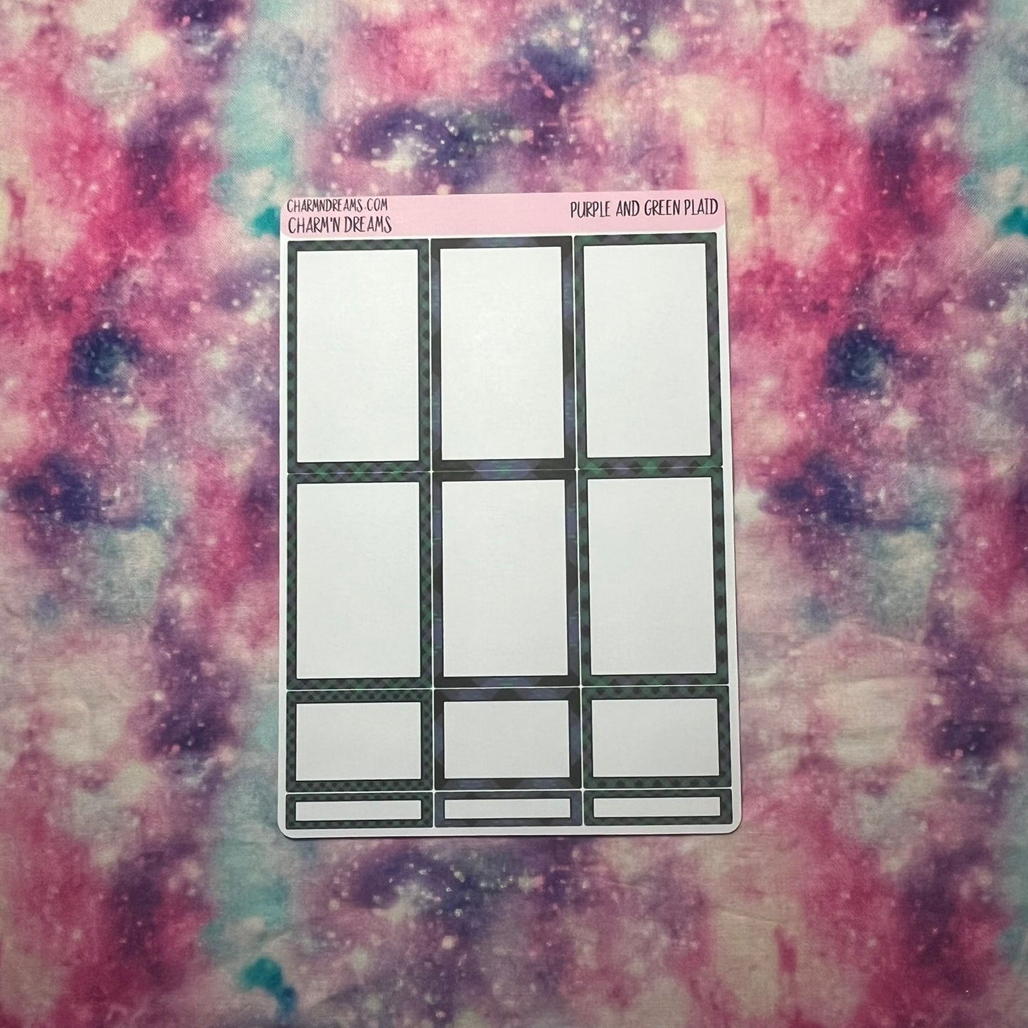 Halloween Plaid Planner Sticker Kit