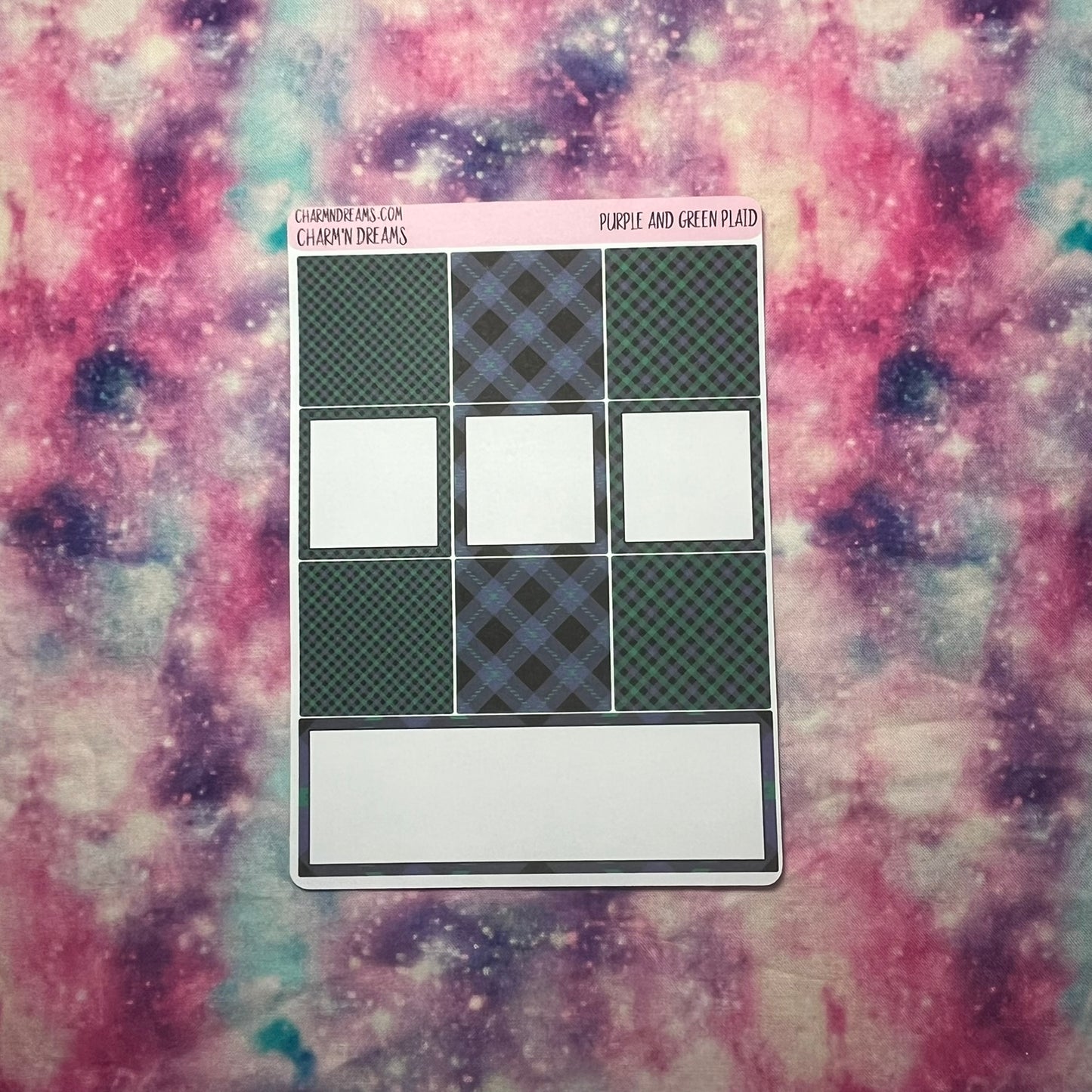 Halloween Plaid Planner Sticker Kit