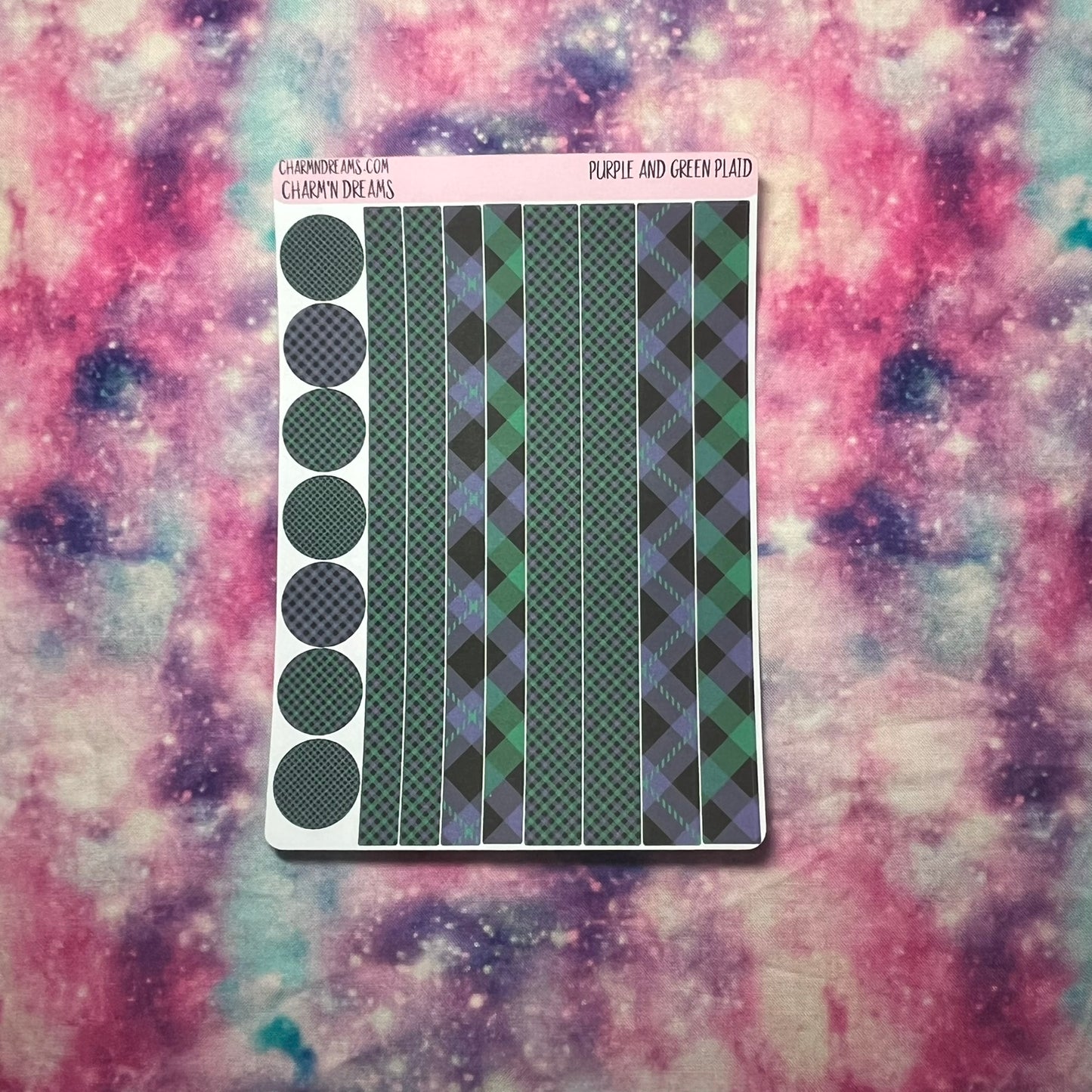 Halloween Plaid Planner Sticker Kit