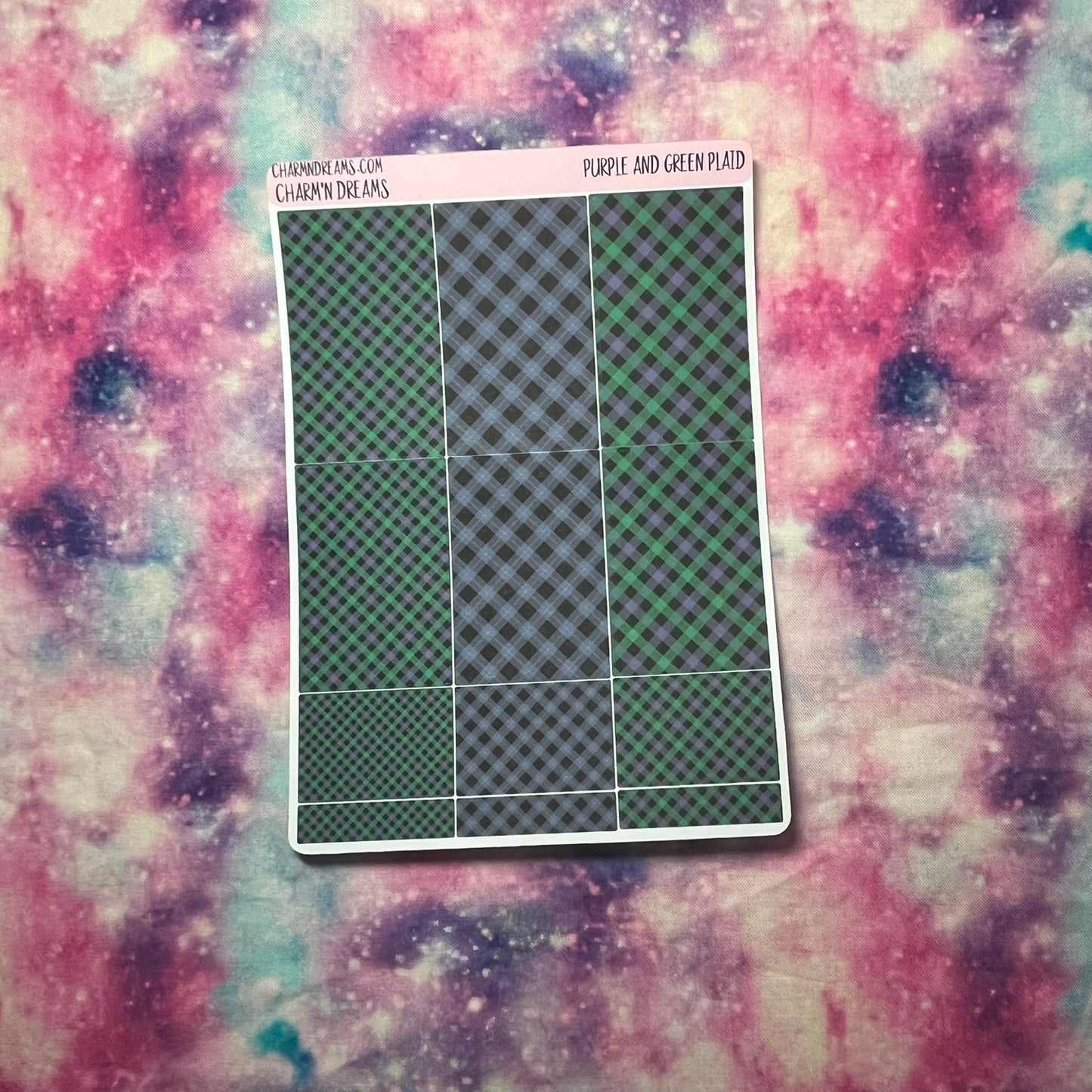 Halloween Plaid Planner Sticker Kit