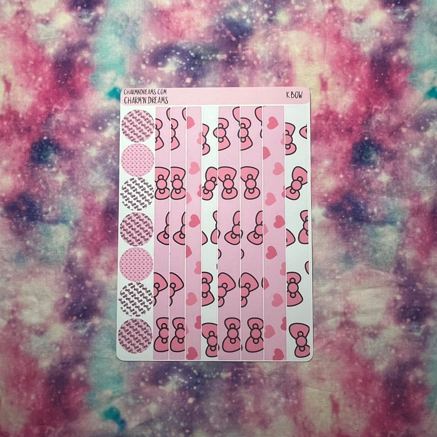 K Bow Planner Sticker Kit