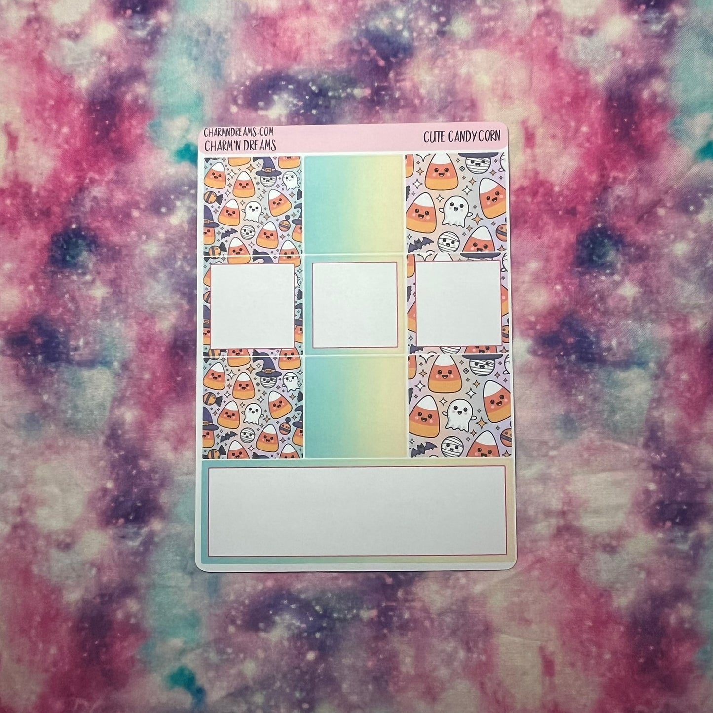 Cute Candy Corn Planner Sticker Kit