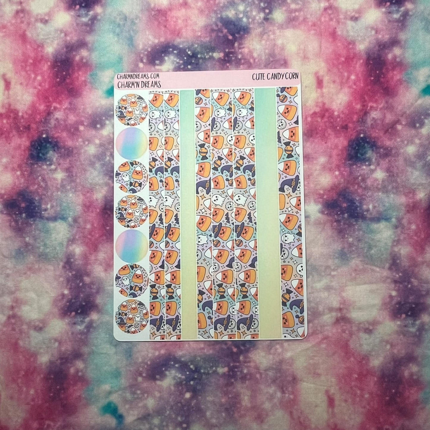 Cute Candy Corn Planner Sticker Kit
