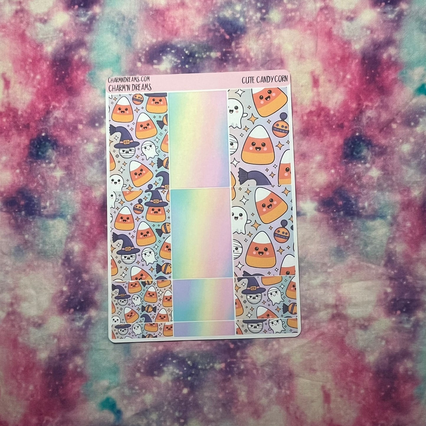 Cute Candy Corn Planner Sticker Kit
