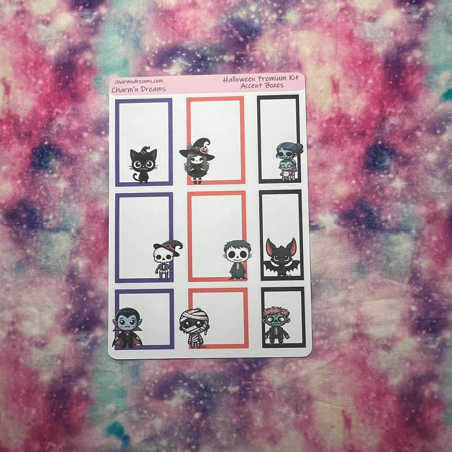 Halloween Characters Premium Planner Sticker Kit