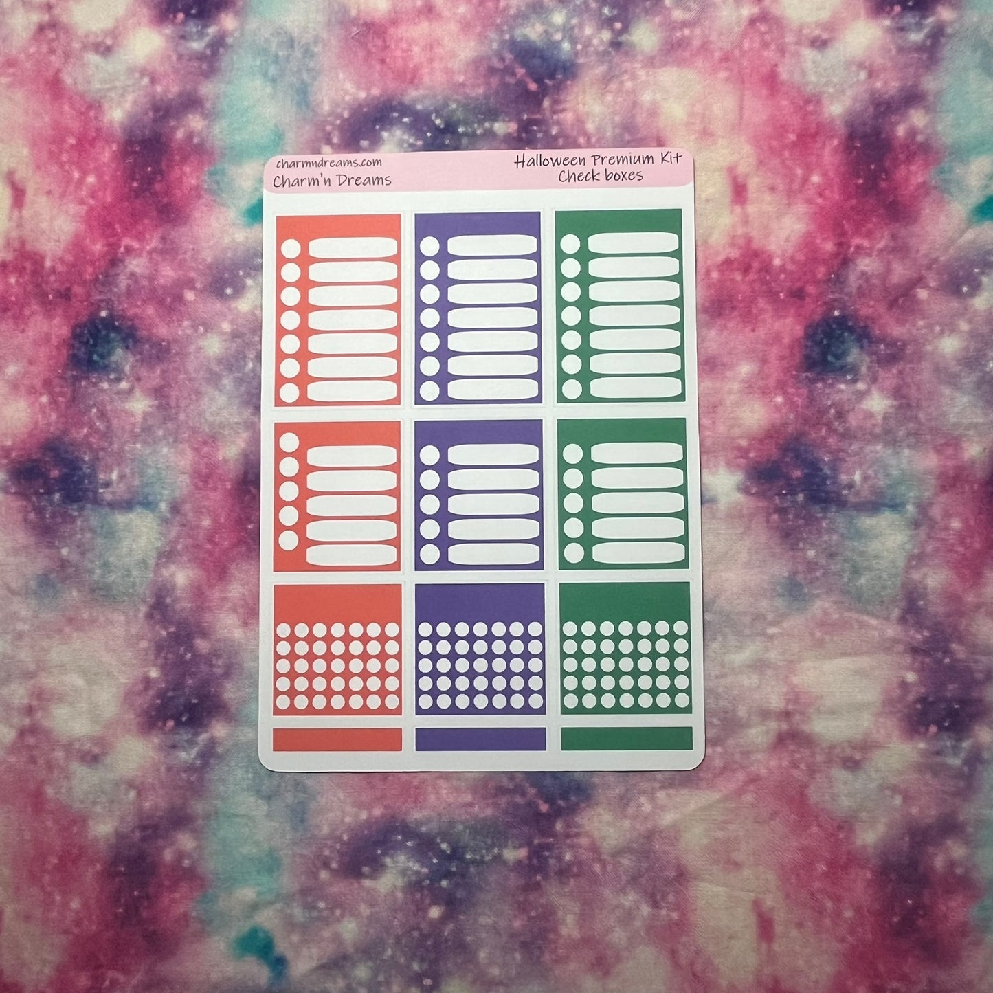 Halloween Characters Premium Planner Sticker Kit