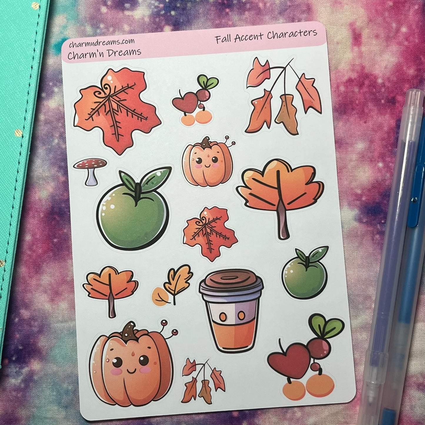 Fall Accent Deco Sticker Sheet