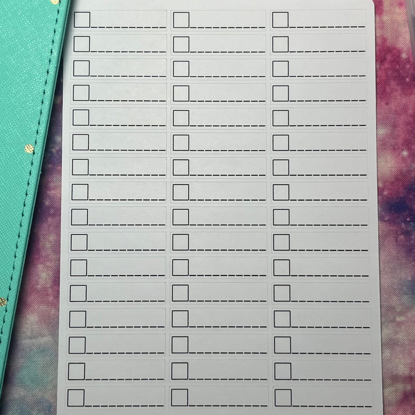 Individual Checkboxes Planner Stickers