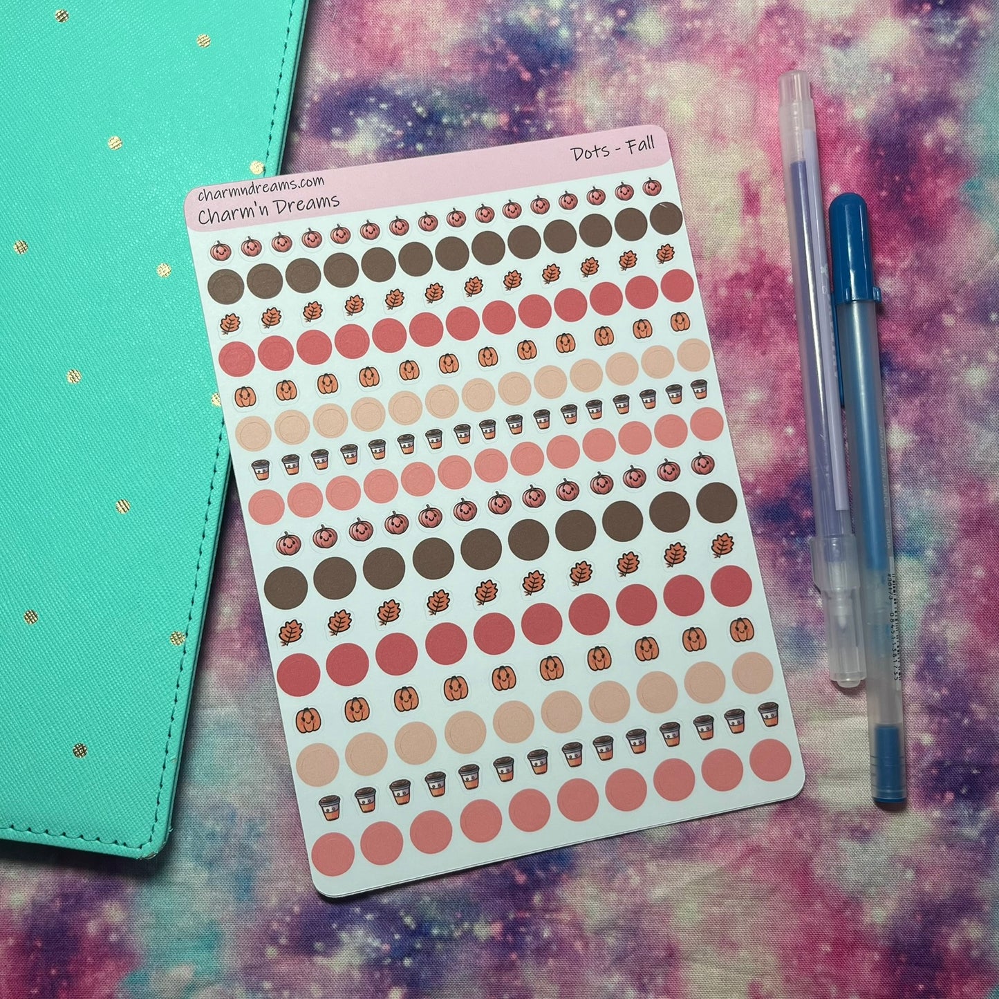 Fall Mini Dots Sticker Sheet