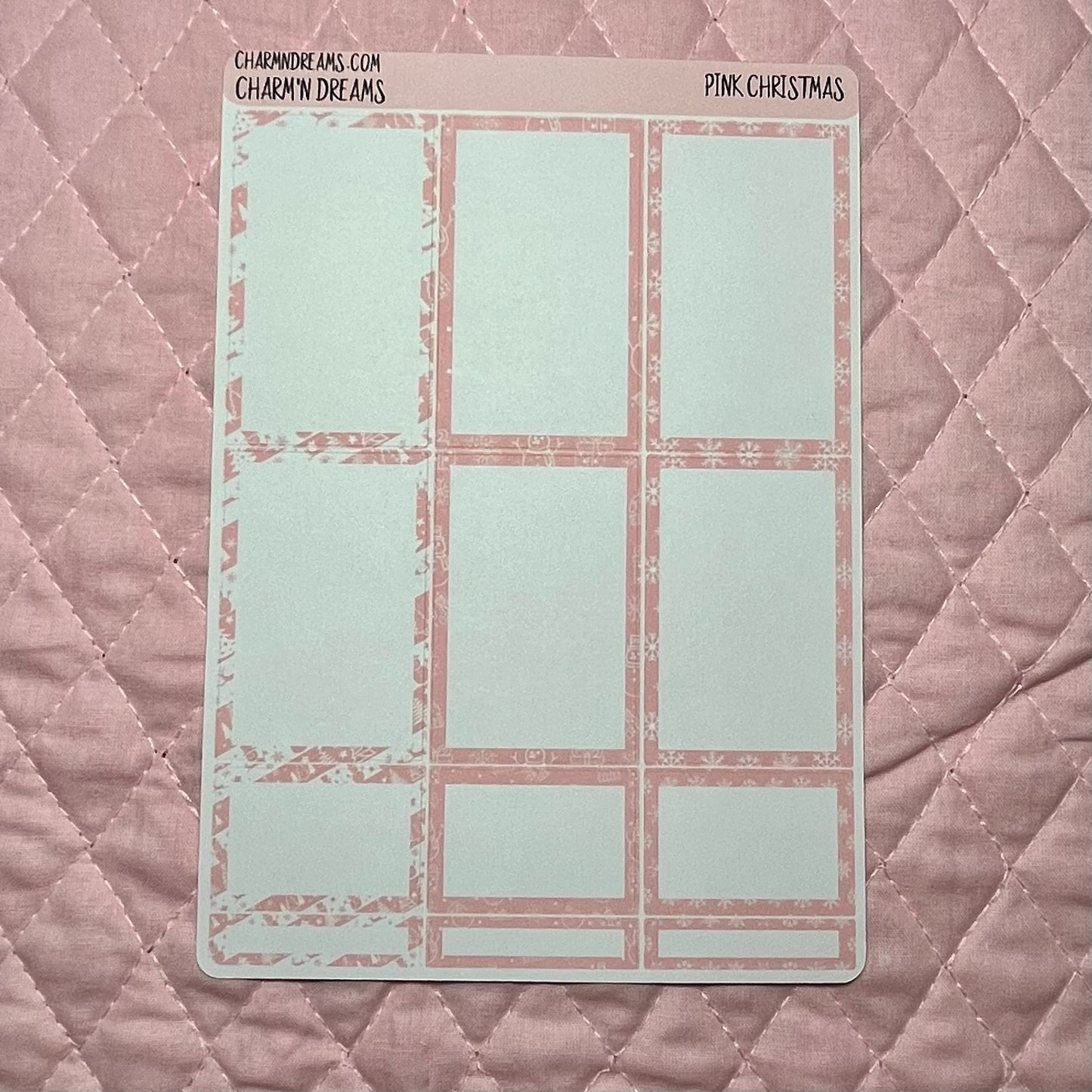 Pink Christmas Planner Sticker Kit