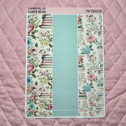 Floral Books Planner Sticker Kit