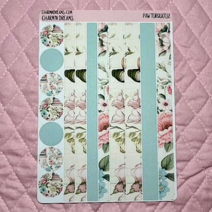 Floral Books Planner Sticker Kit