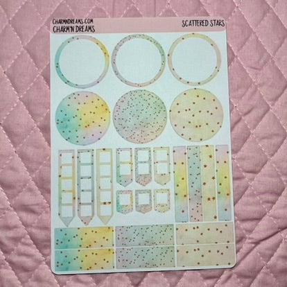 Scattered Stars Planner Sticker Kit