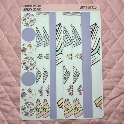 Winter Bookish Planner Sticker Kit