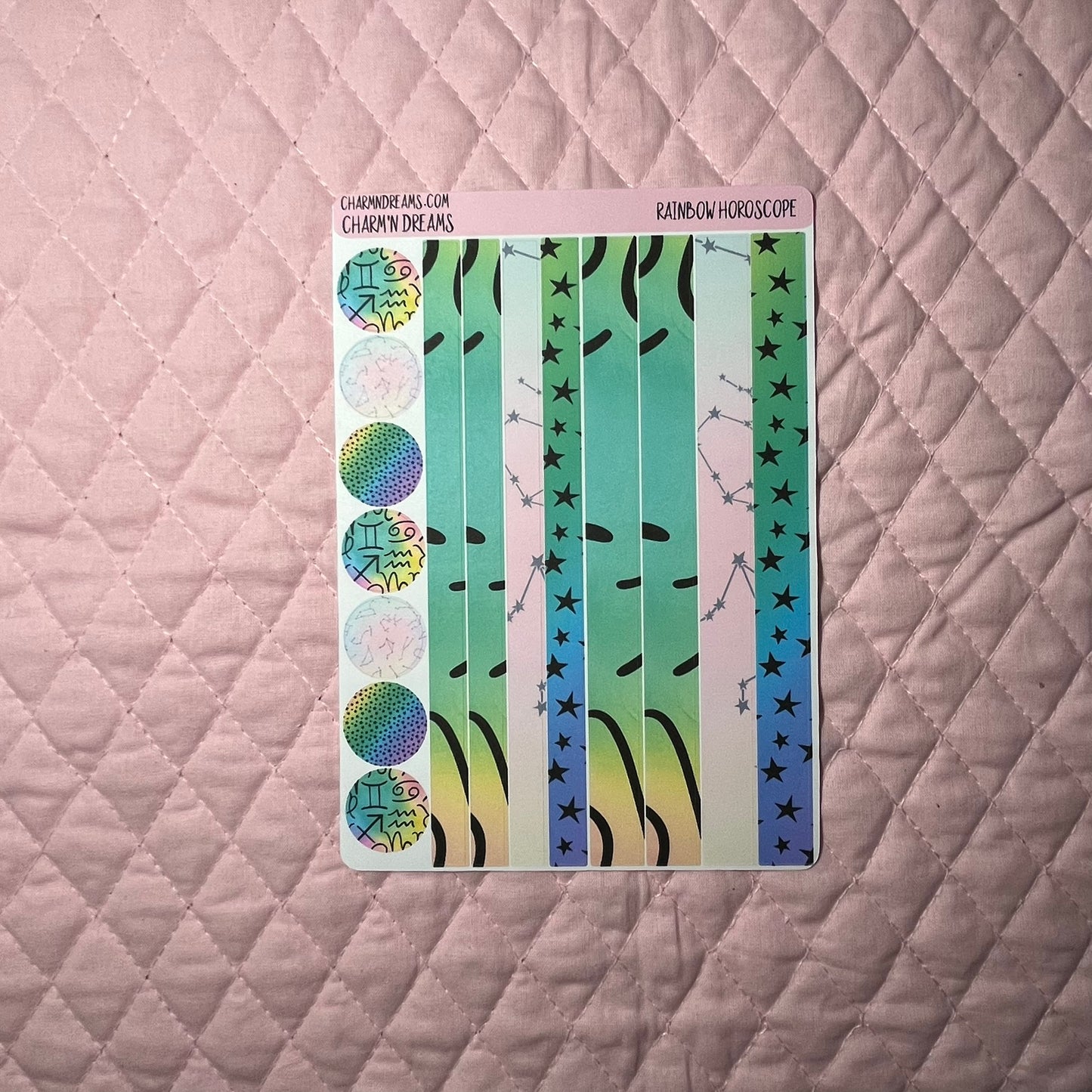 Rainbow Horoscope Planner Sticker Kit