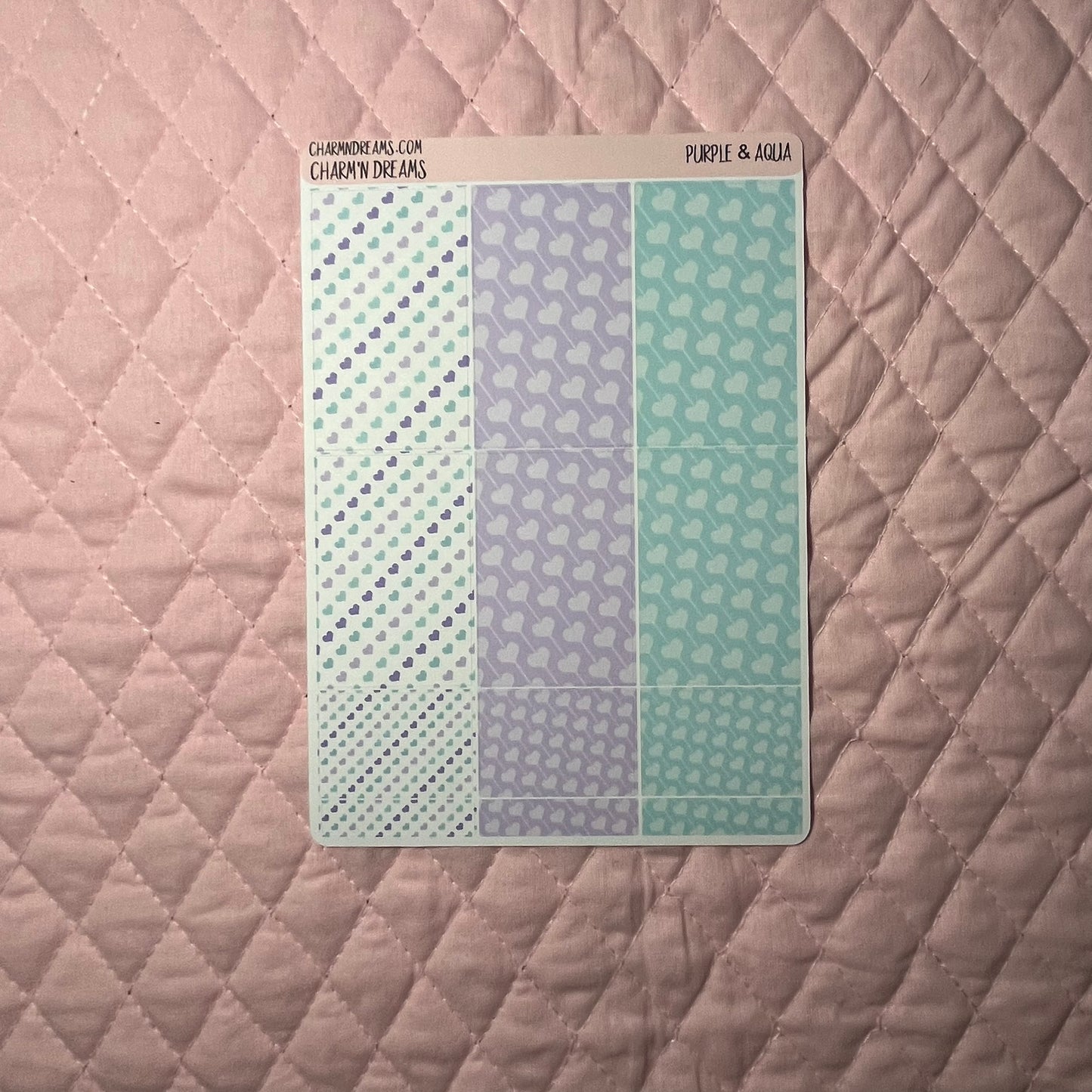 Purple & Aqua Planner Sticker Kit