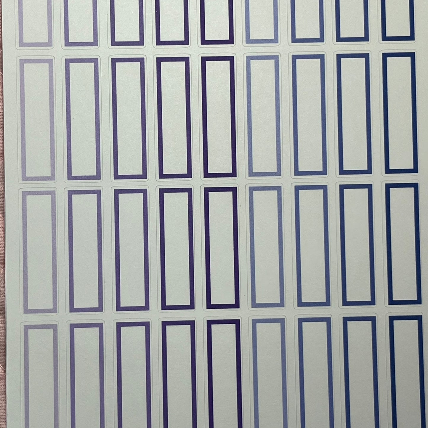 Purples and Blues Mini Boxes Planner Stickers