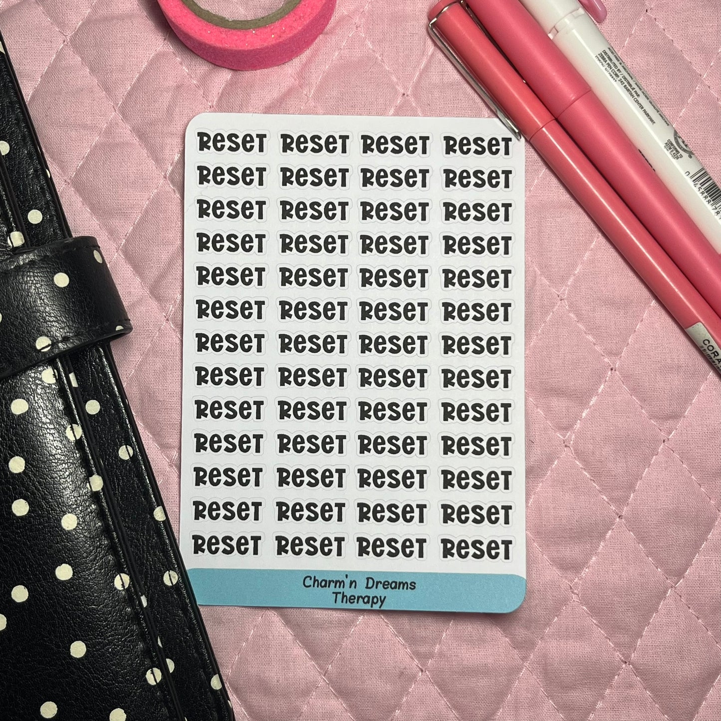 Reset Functional Planner Stickers