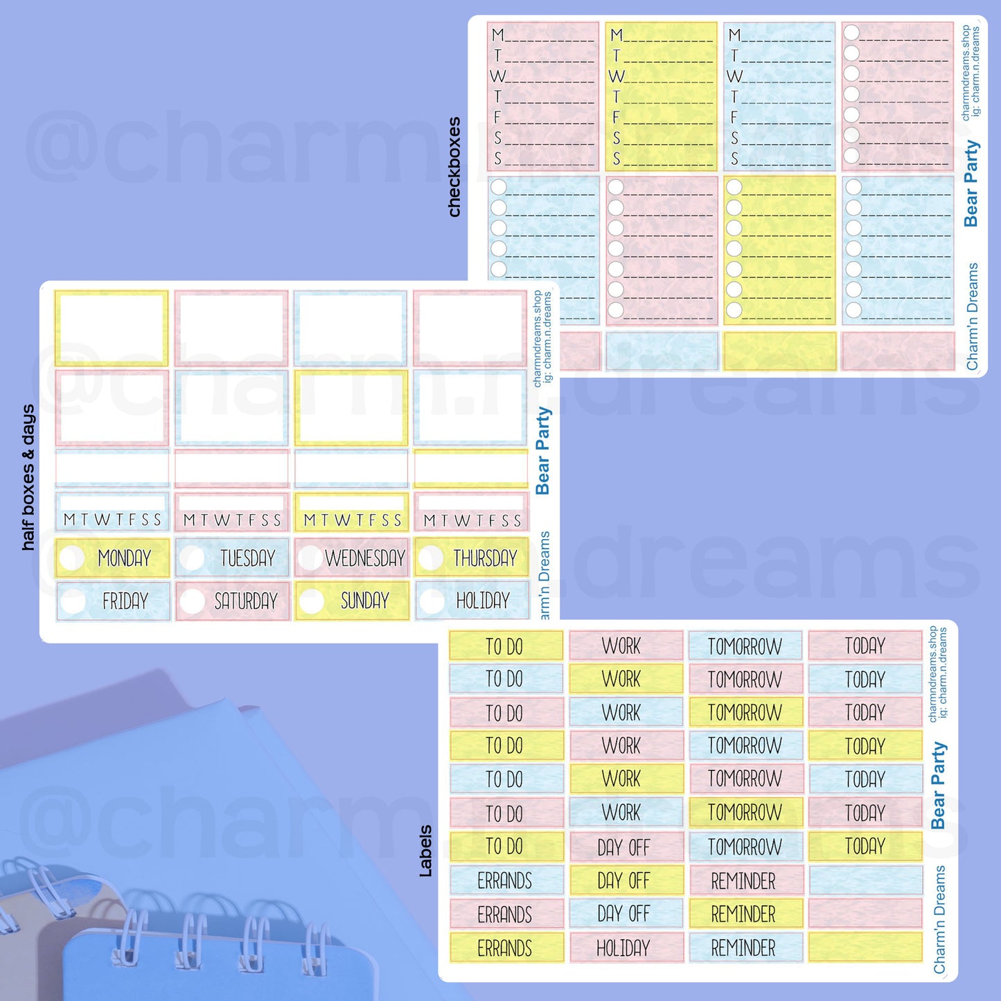 Beary Birthday Premium Planner Sticker Kit