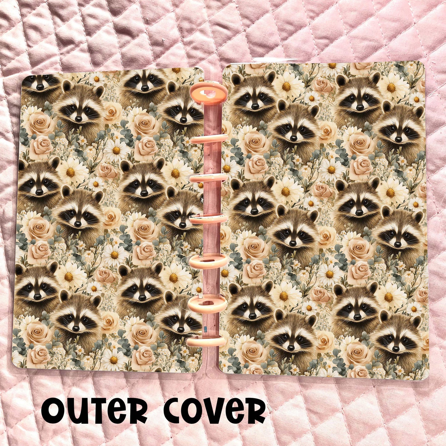 Floral Raccoons Cover - Multiple Sizes
