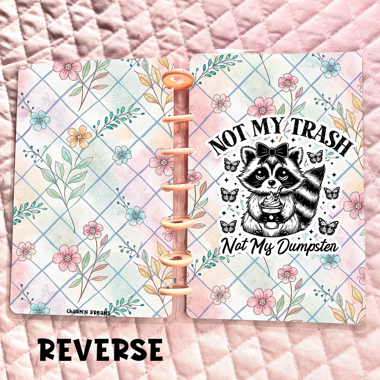 Floral Raccoons Cover - Multiple Sizes