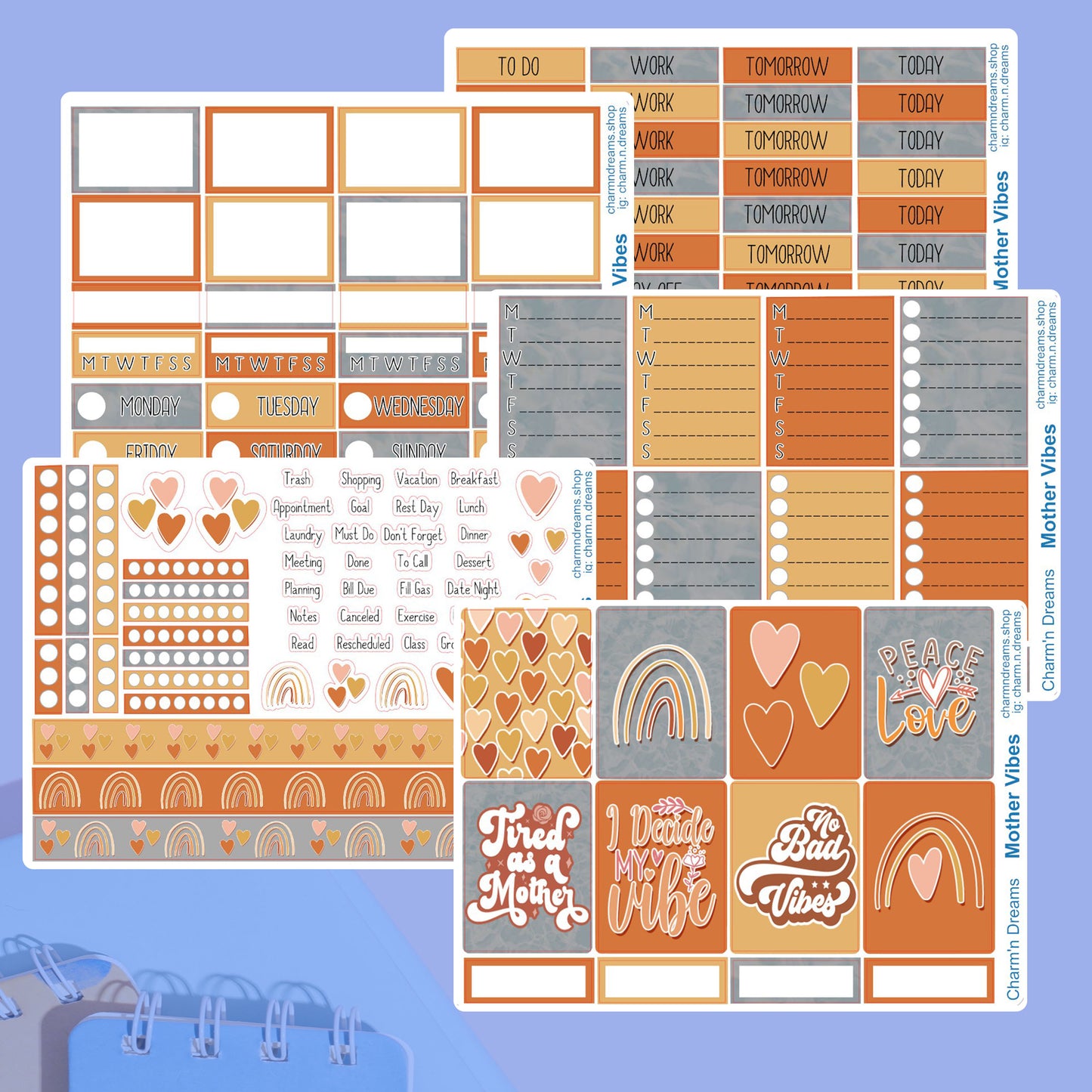 Vibes Premium Planner Sticker Kit