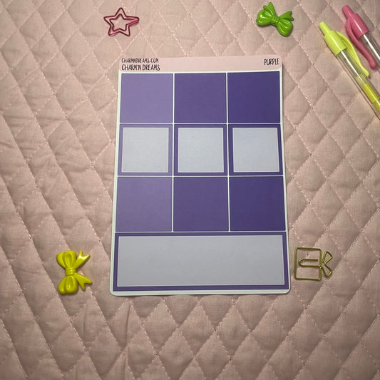 Purple Planner Sticker Kit