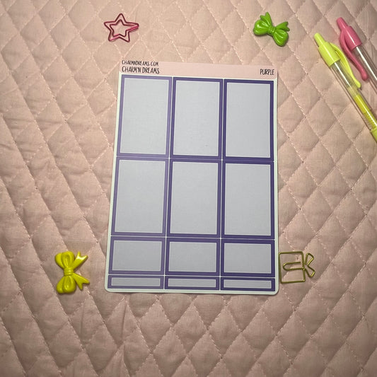 Purple Planner Sticker Kit