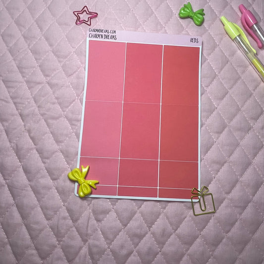 Red Planner Sticker Kit