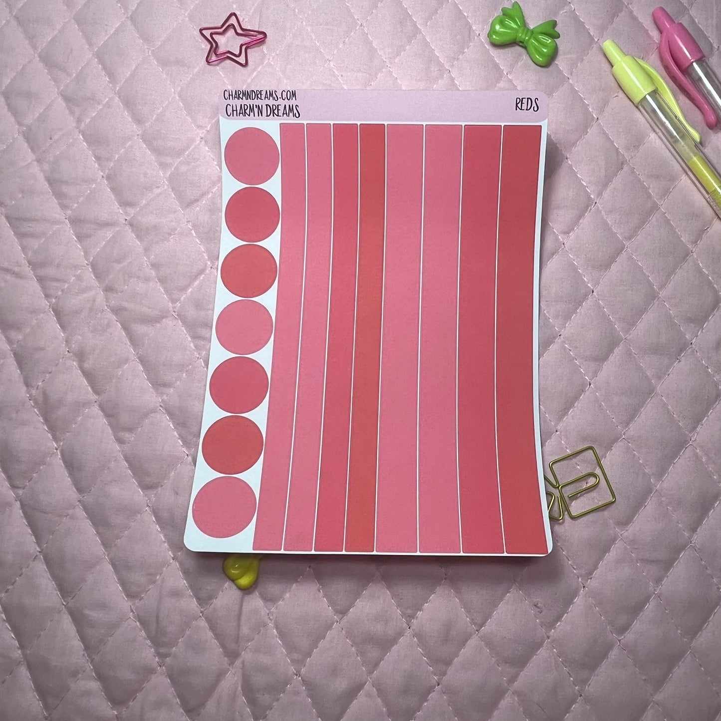 Red Planner Sticker Kit