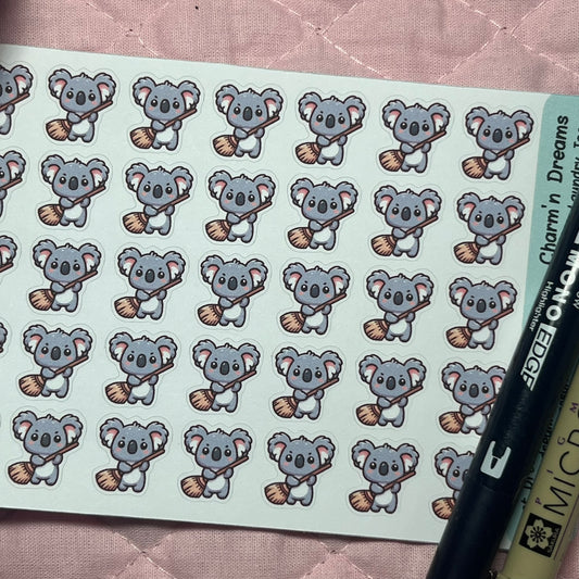 Koala Sweep Icon Planner Stickers
