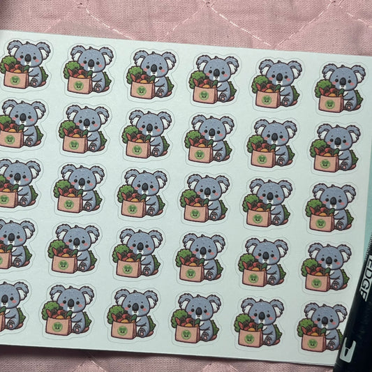 Koala Veggies Icon Planner Stickers