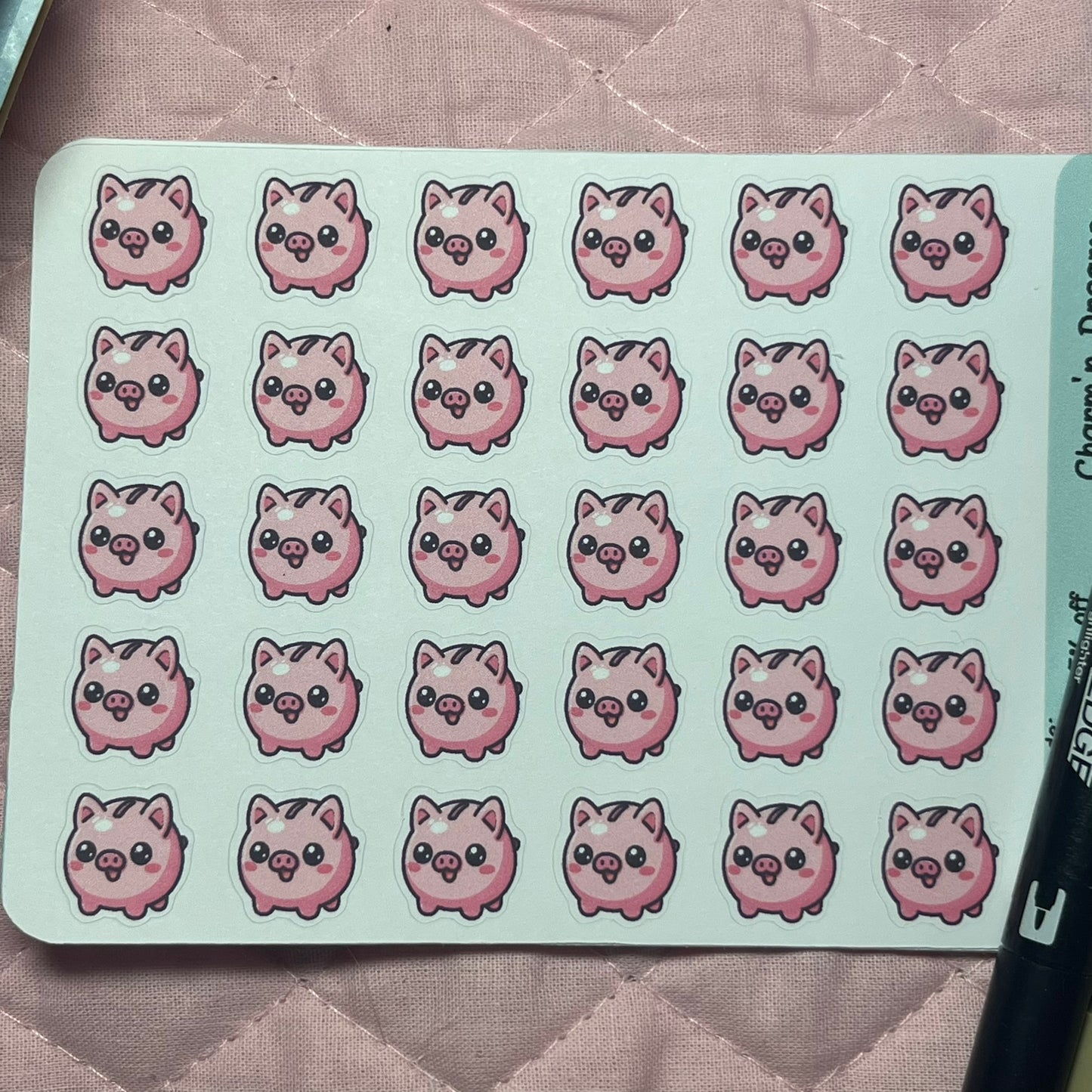 Money Piggy Bank Icon Planner Stickers