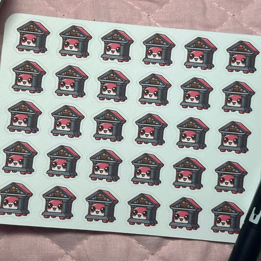 Money Bank Icon Planner Stickers