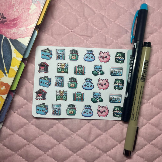 Money- Sampler Planner Stickers