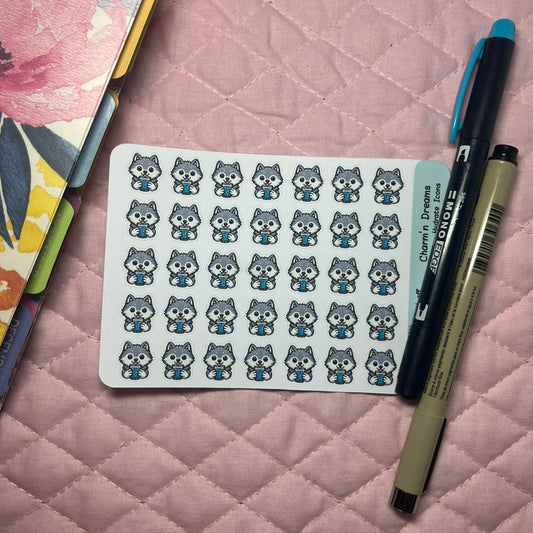Wolf Hydrate Icon Planner Stickers