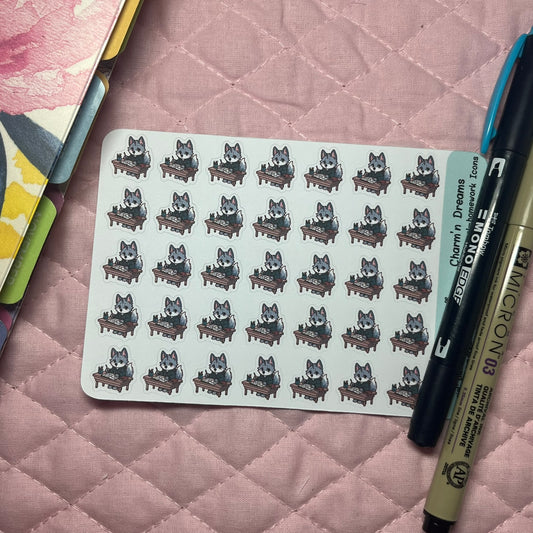 Wolf School Homework Icon Planner Stickers