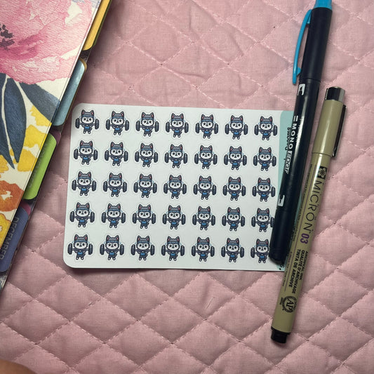 Wolf Weights Icon Planner Stickers