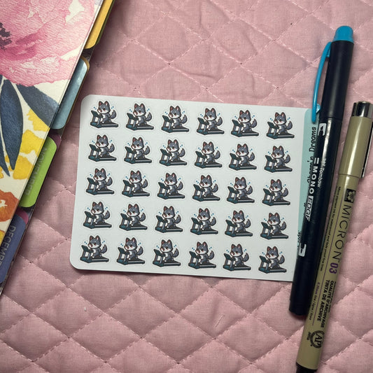 Wolf Cardio Icon Planner Stickers