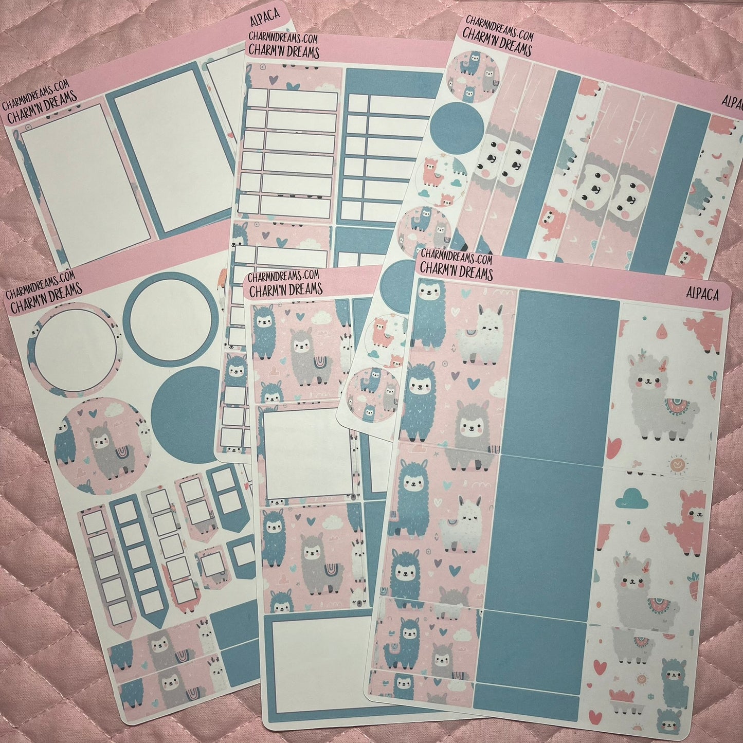 Alpaca Planner Sticker Kit