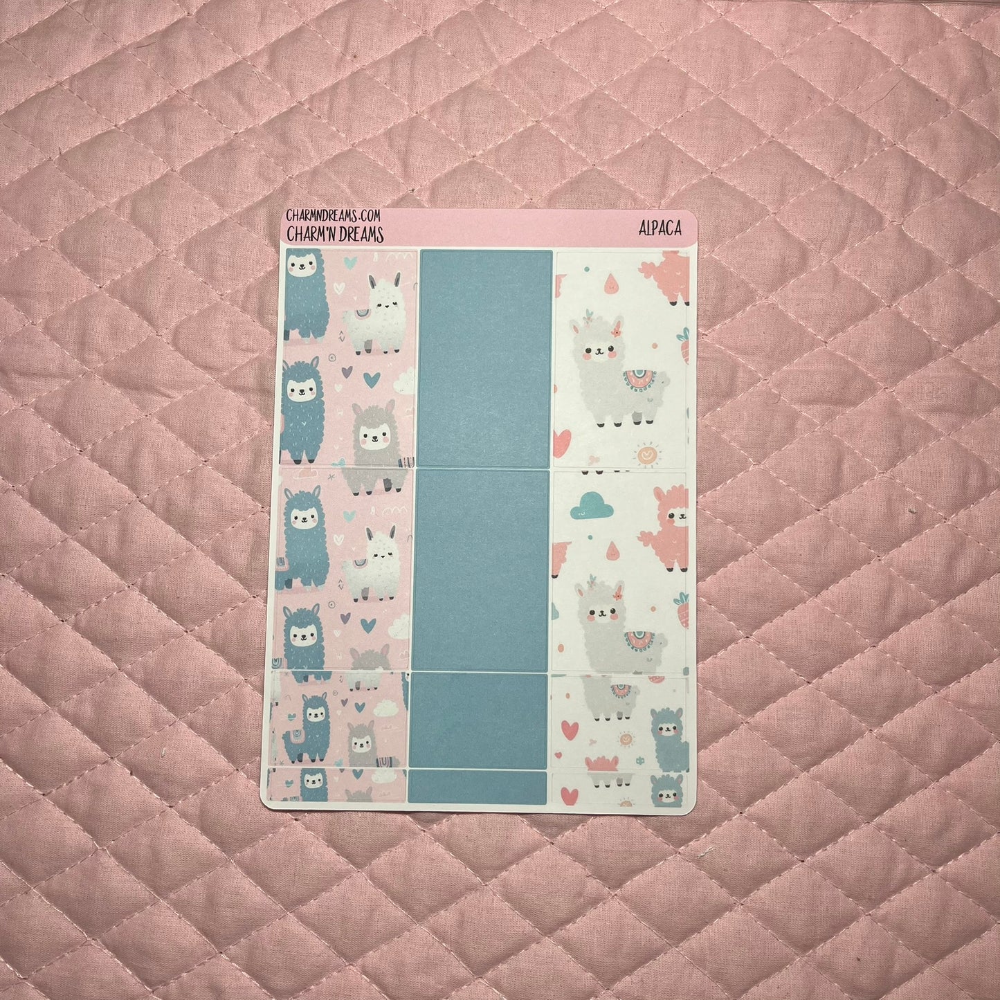 Alpaca Planner Sticker Kit