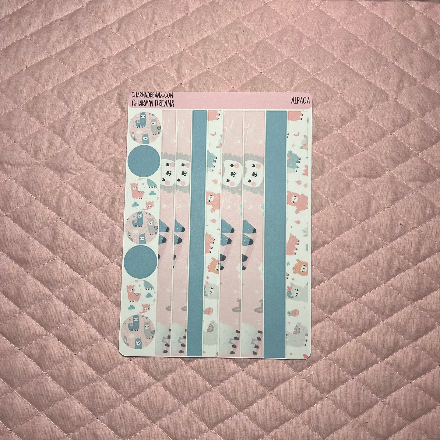 Alpaca Planner Sticker Kit