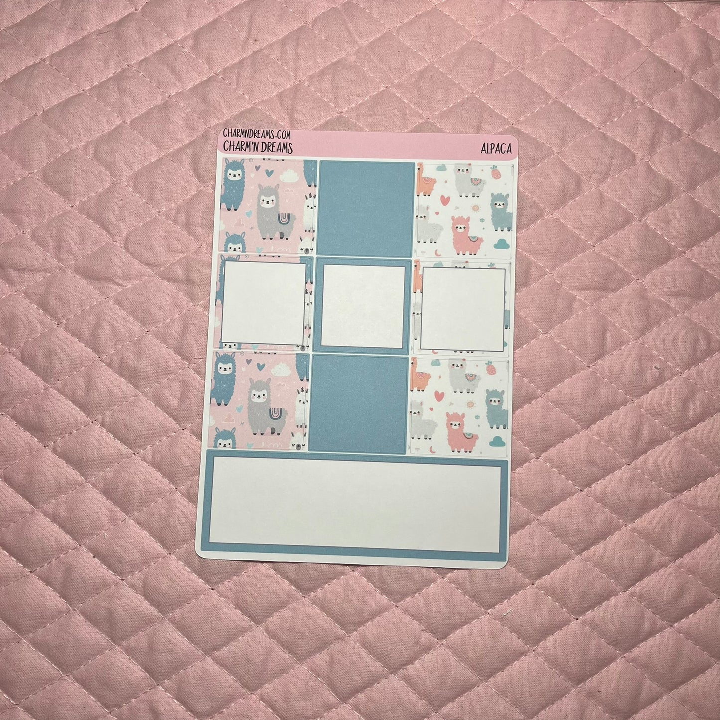 Alpaca Planner Sticker Kit