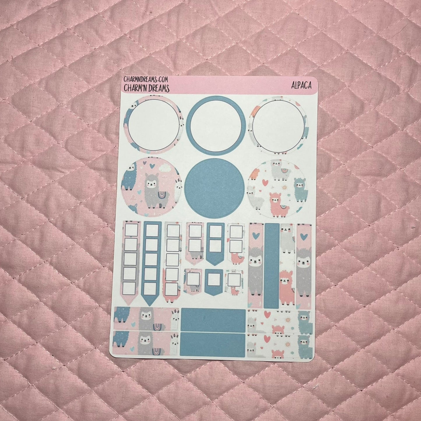 Alpaca Planner Sticker Kit