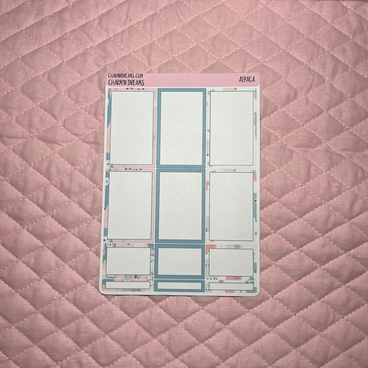 Alpaca Planner Sticker Kit