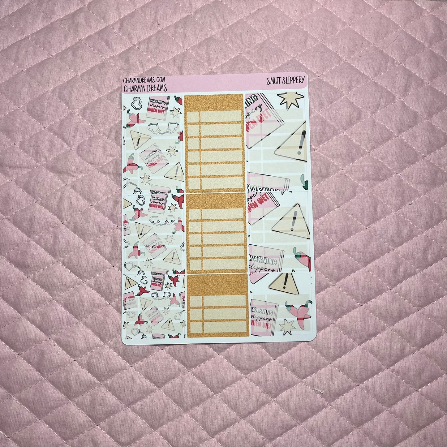 Smut Slippery When Wet Planner Sticker Kit
