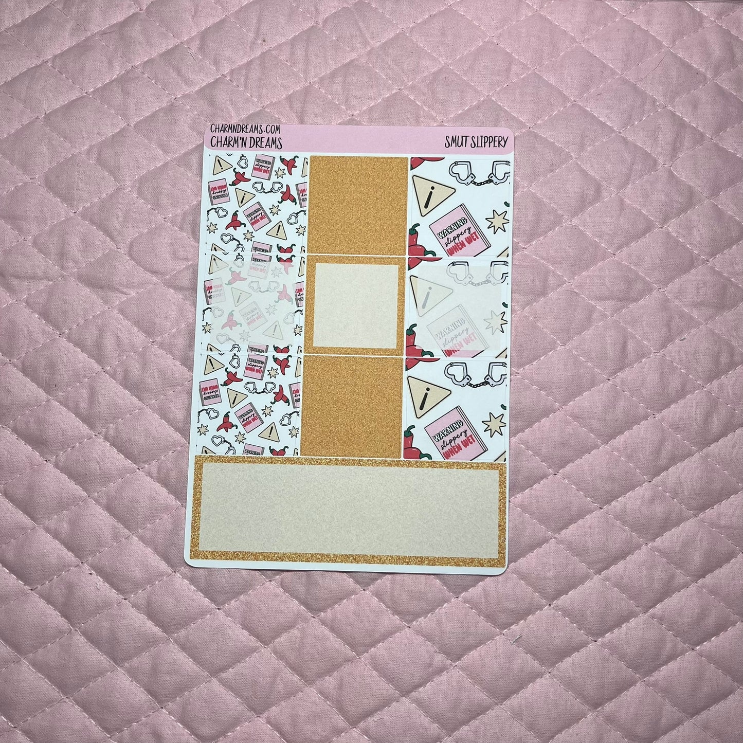 Smut Slippery When Wet Planner Sticker Kit