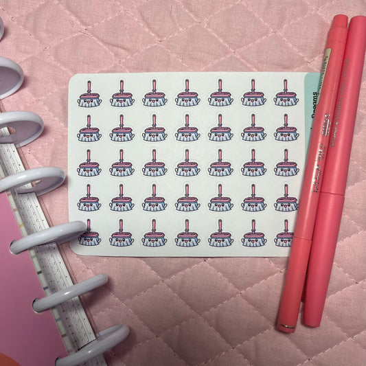 Cleaning Sweep Icon Planner Stickers