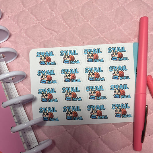 Snail Mail Paper Stickers