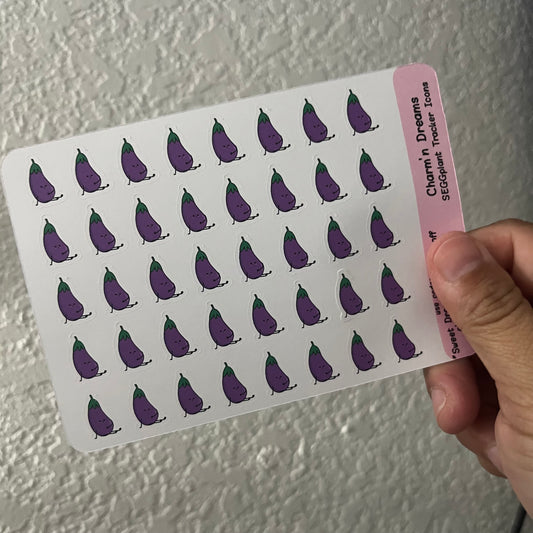 SEggplant- Sexy Time Icon Planner Stickers